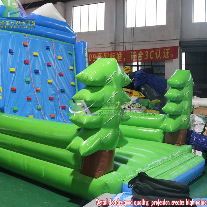 Outdoor Inflatable Castle Rock Climbing Wall, Inflatable Bouncer Jumper Sport Game Bouncy Climbing Wall