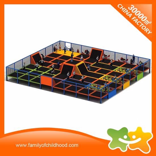 子供用トランポリンパーク 屋内子供用遊び場 安全ネット付きトランポリン