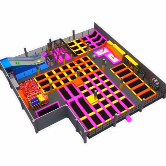 子供向けの室内体操フィットネストレーニング、大人向けのトランポリンパーク設備
